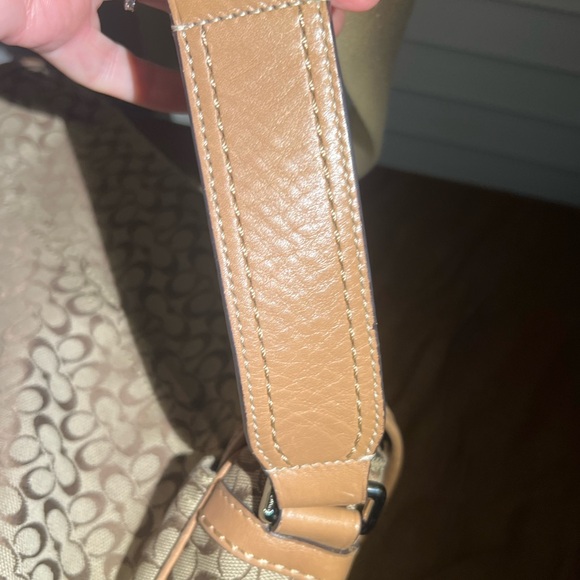 Coach CC messenger crossbody bag. Leather and canvas. Great condition. - Picture 11 of 11